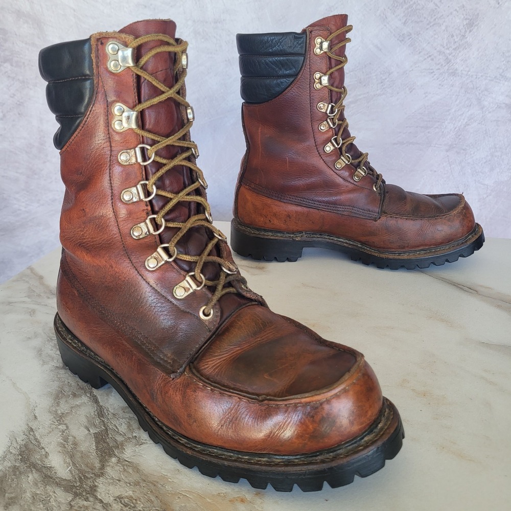 Browning 9 Inch Hunting Boots Men's Size 9 EE Cognac